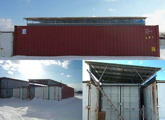 単管と鉄骨のコラボ2