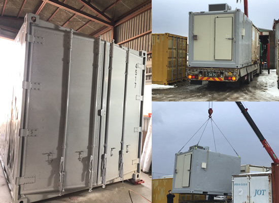 冷凍機取付の写真2