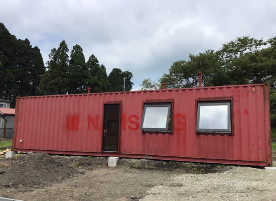 コンテナ改造事例 スケートボードとスノーボード置き場など2