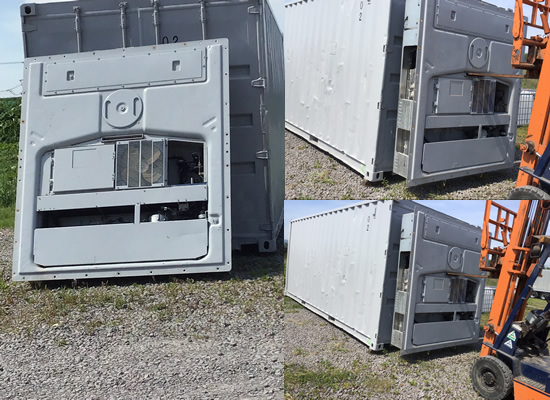 20ft冷凍コンテナ貯蔵庫加工製作の写真2